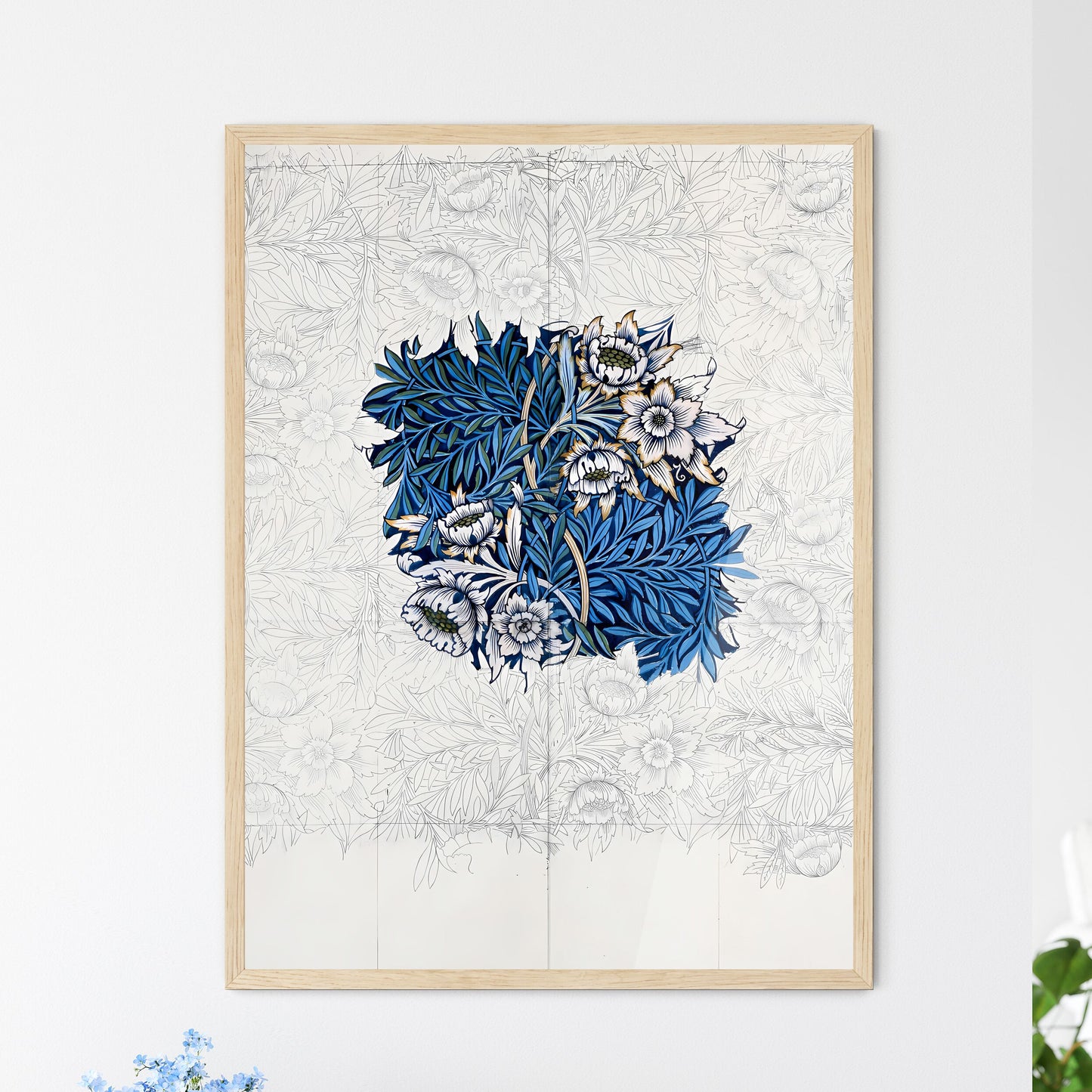 Tulip and Willow by William Morris Art Print