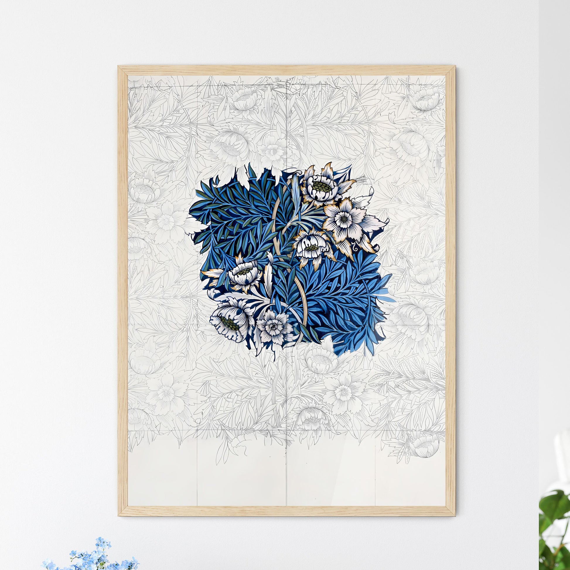 Tulip and Willow by William Morris Art Print