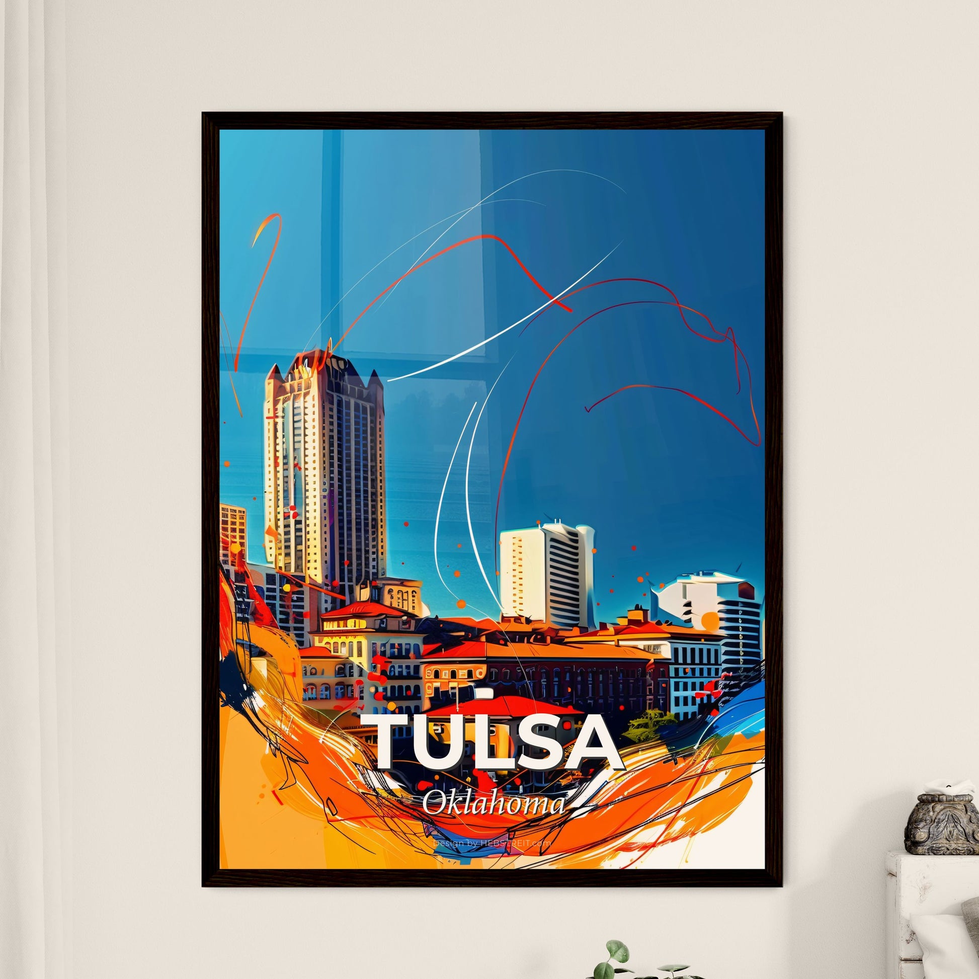 Vibrant Tulsa, Oklahoma - A Cityscape With Buildings And Blue Sky