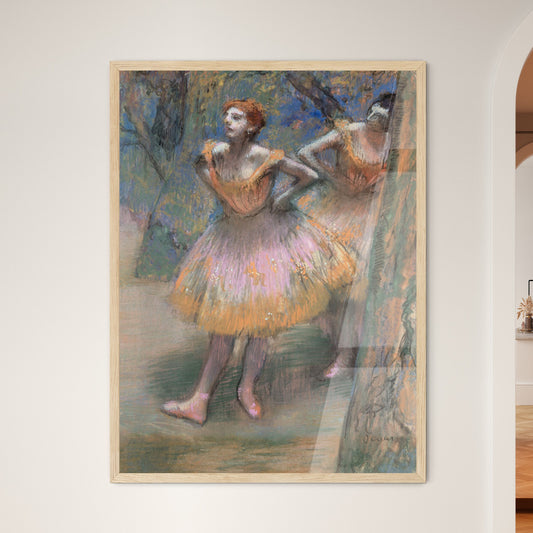 Two Dancers by Edgar Degas Framed Art Print