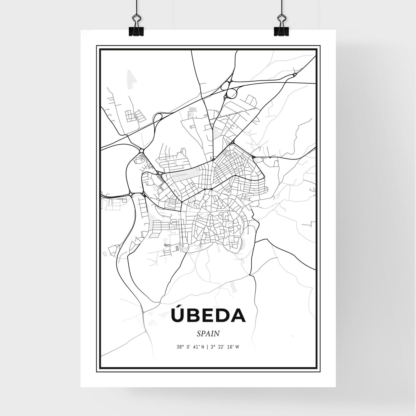 Úbeda Spain - Premium City Map Poster