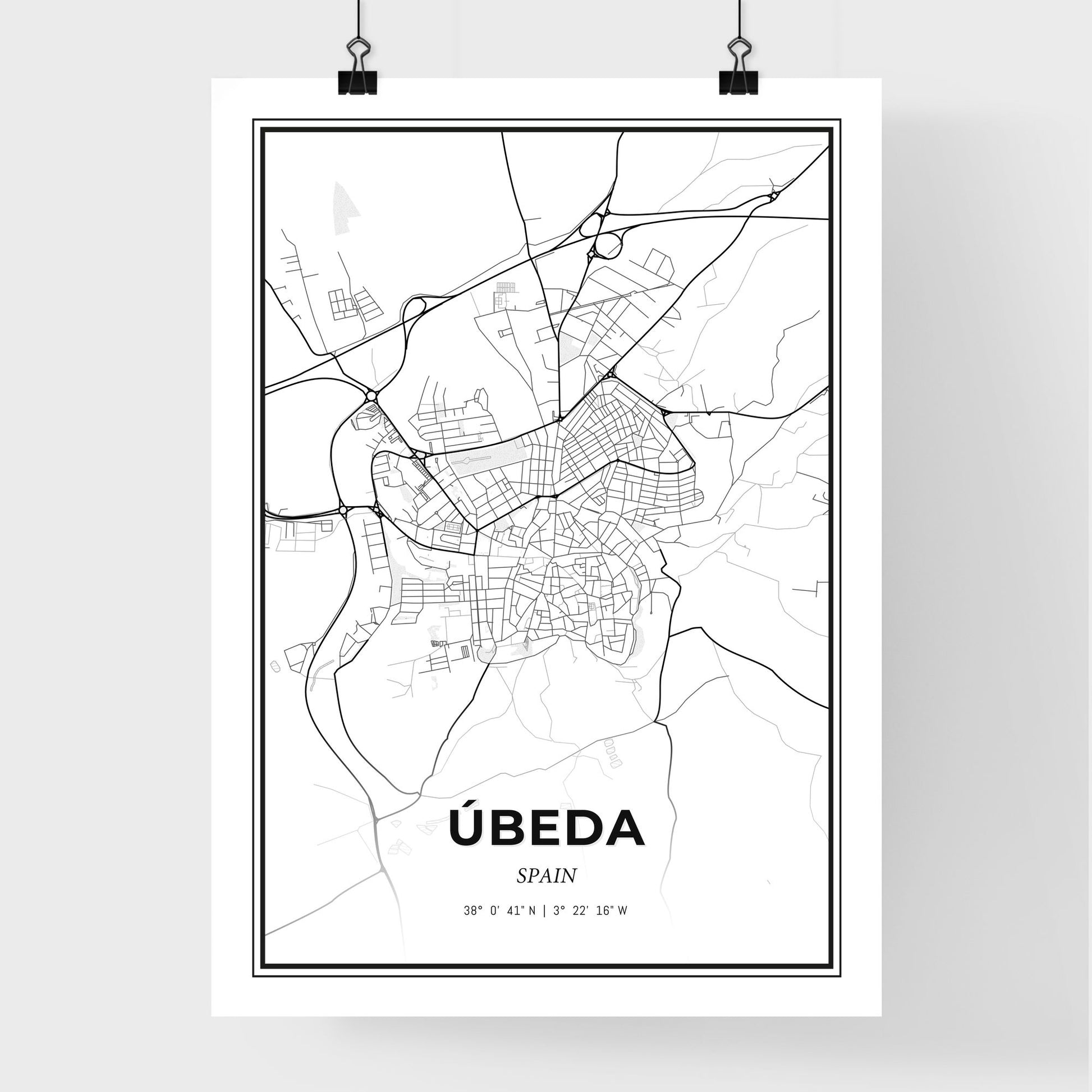 Úbeda Spain - Premium City Map Poster