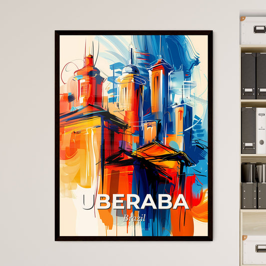 Vibrant Uberaba, Brazil - A Painting Of A Building