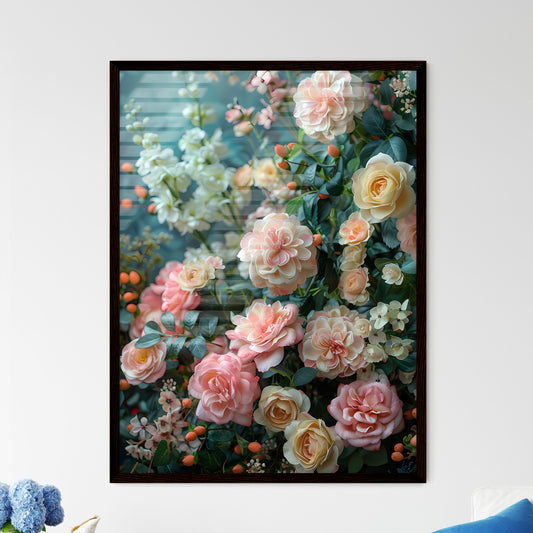 Vibrant Editorial Floral Photo - Framed Art Print