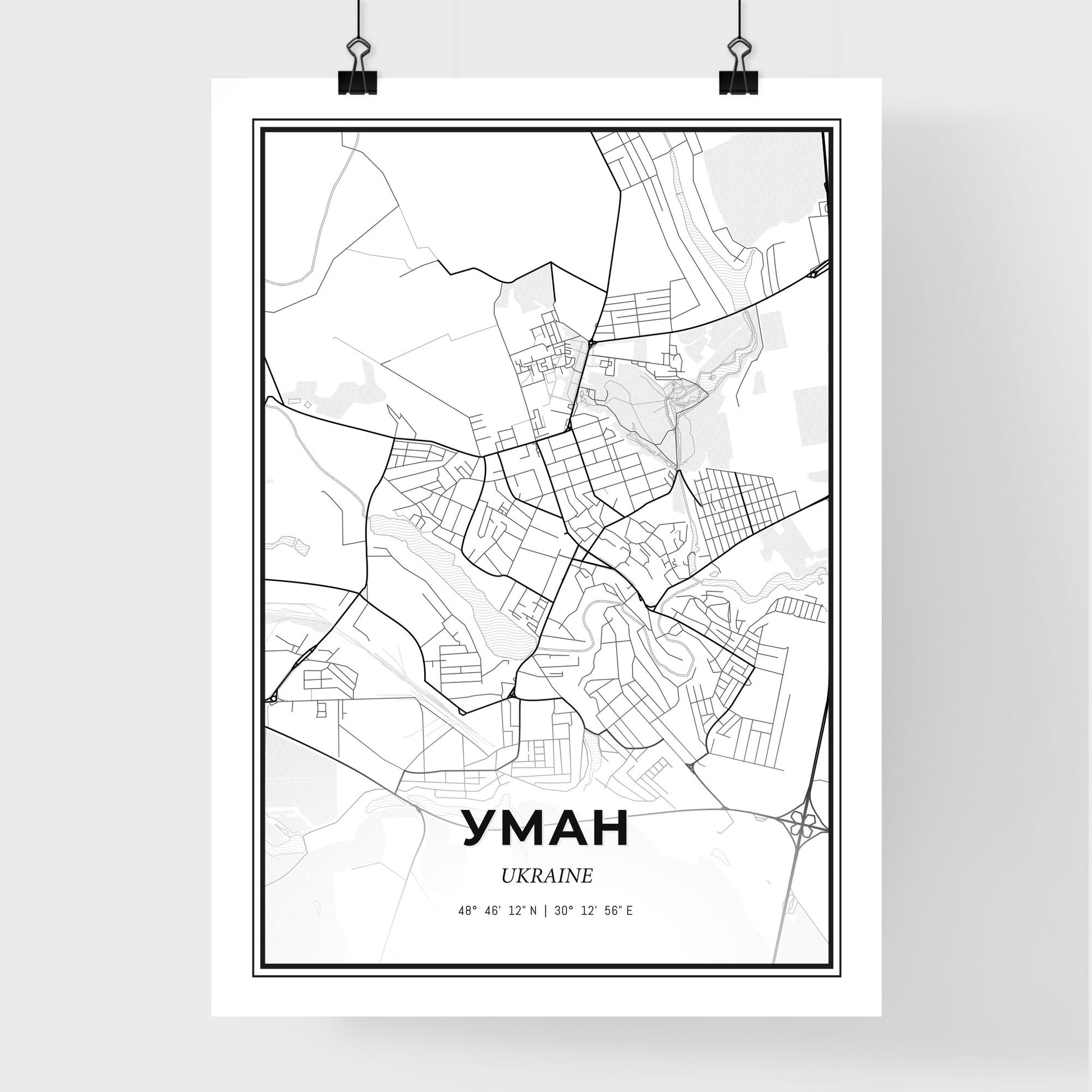 Uman Ukraine - Premium City Map Poster