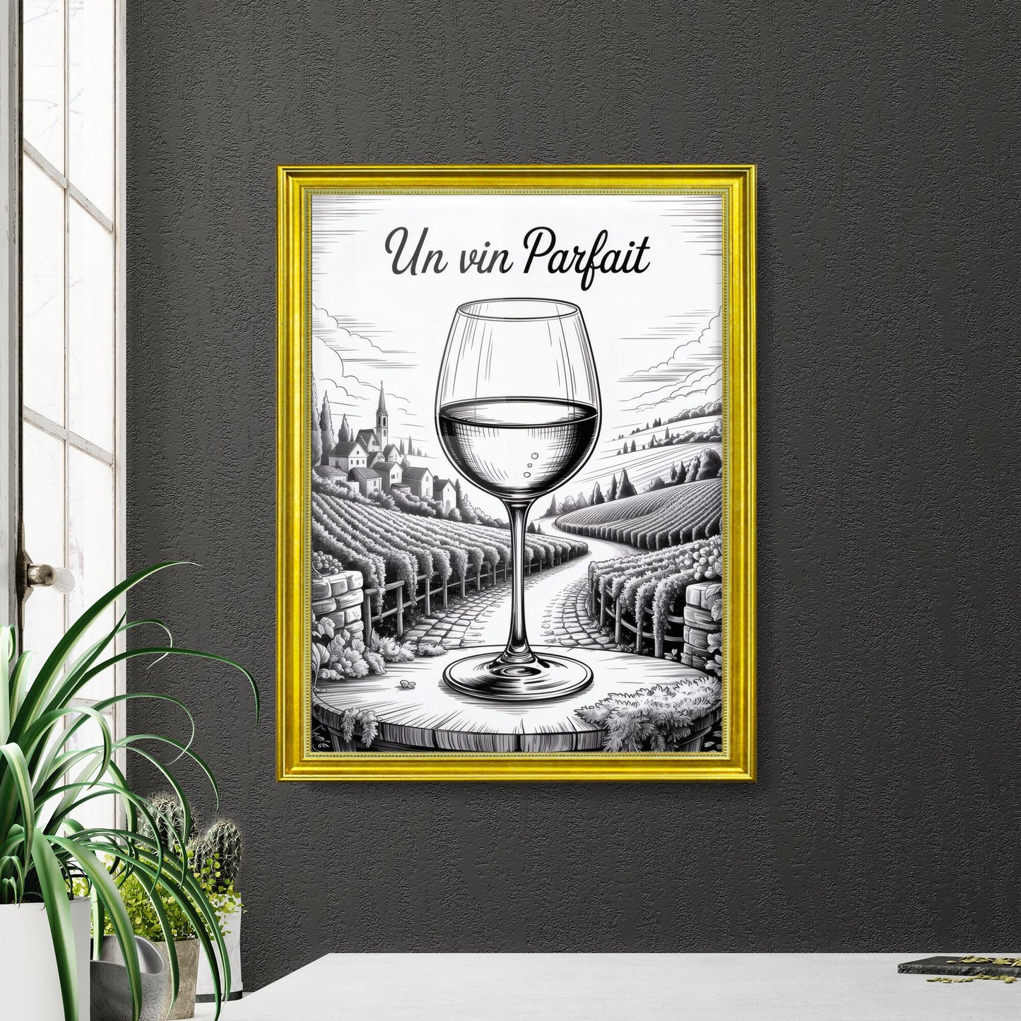 Un vin Parfait: A Perfect Wine Experience in Scenic Vineyard Landscape.