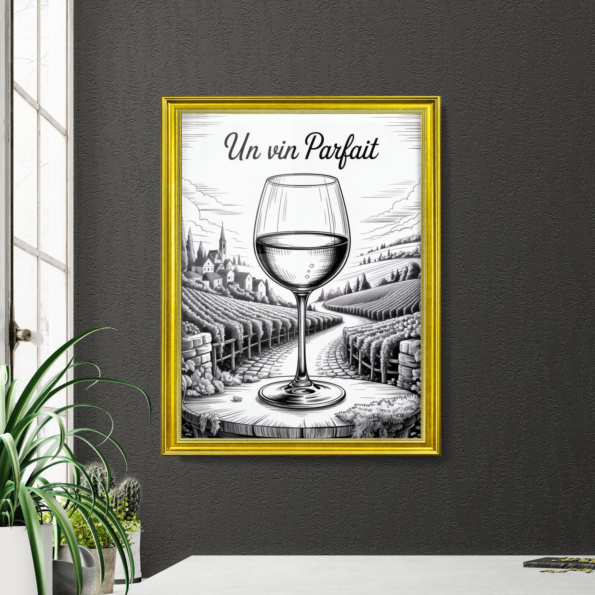 Un vin Parfait: A Perfect Wine Experience in Scenic Vineyard Landscape.