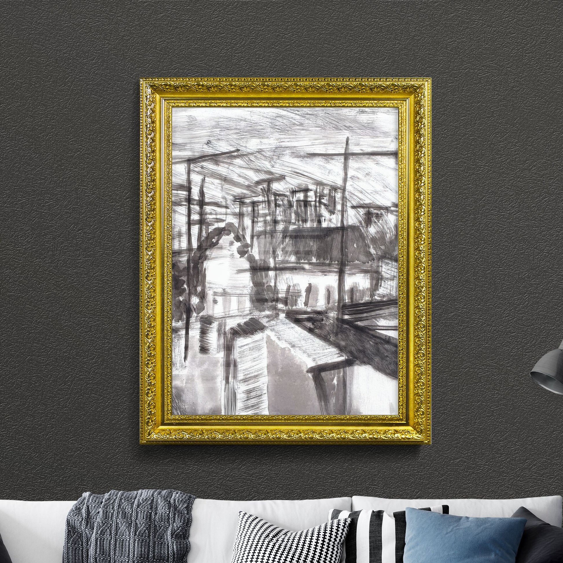 Urban Echoes: Shadows of the Unseen in Monochrome Harmony