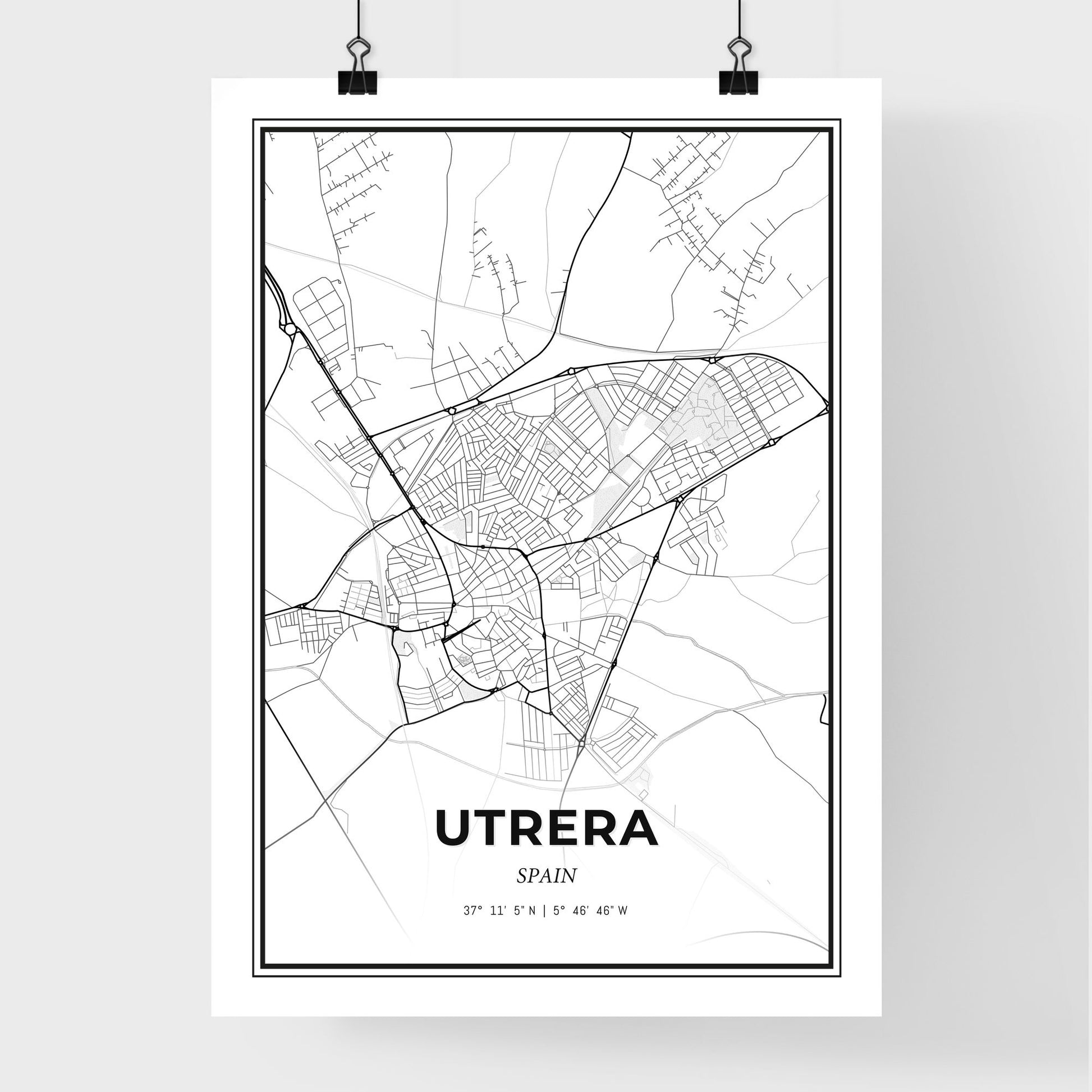 Utrera Spain - Premium City Map Poster