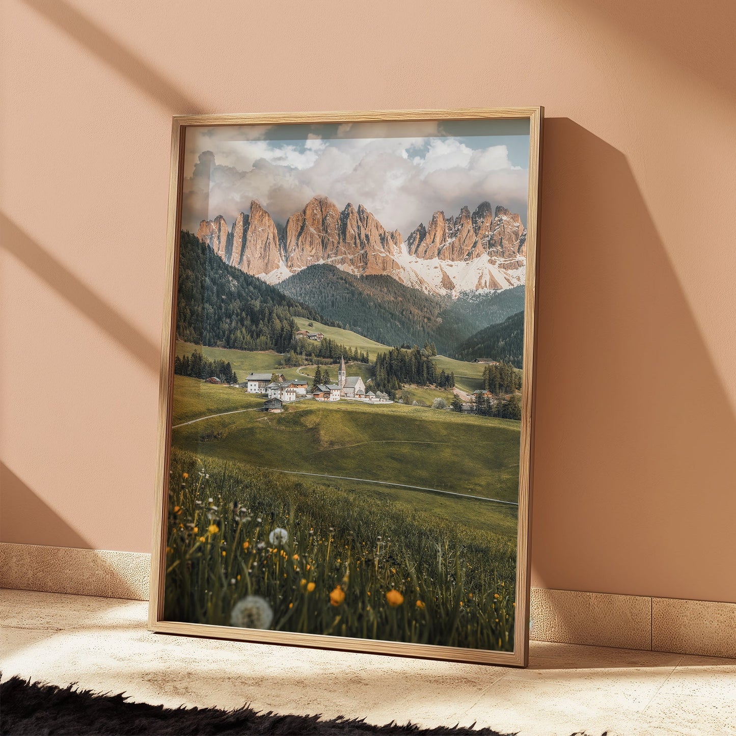 Val di Funes Sunset — Dolomites Wall Art Print