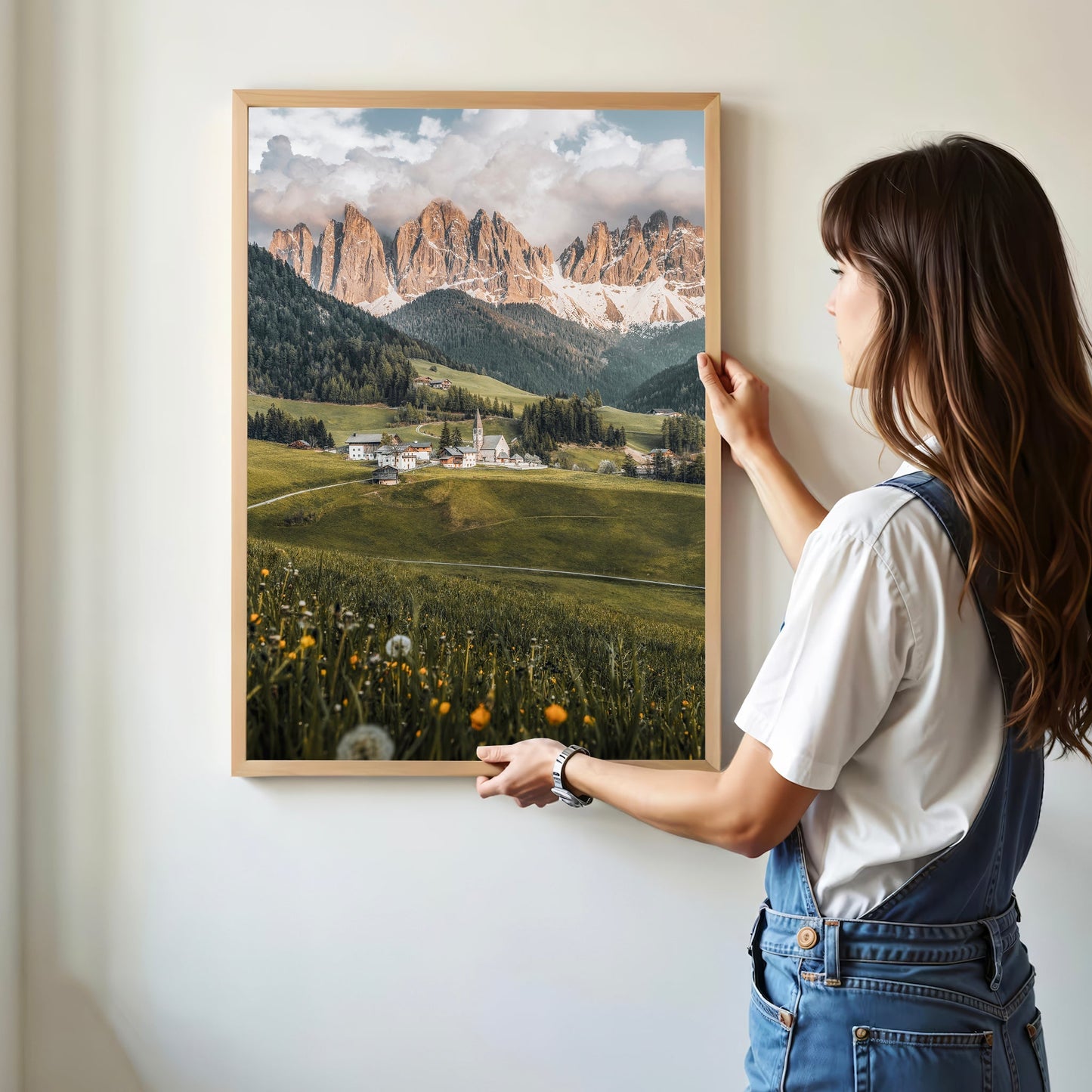 Val di Funes Sunset — Dolomites Wall Art Print
