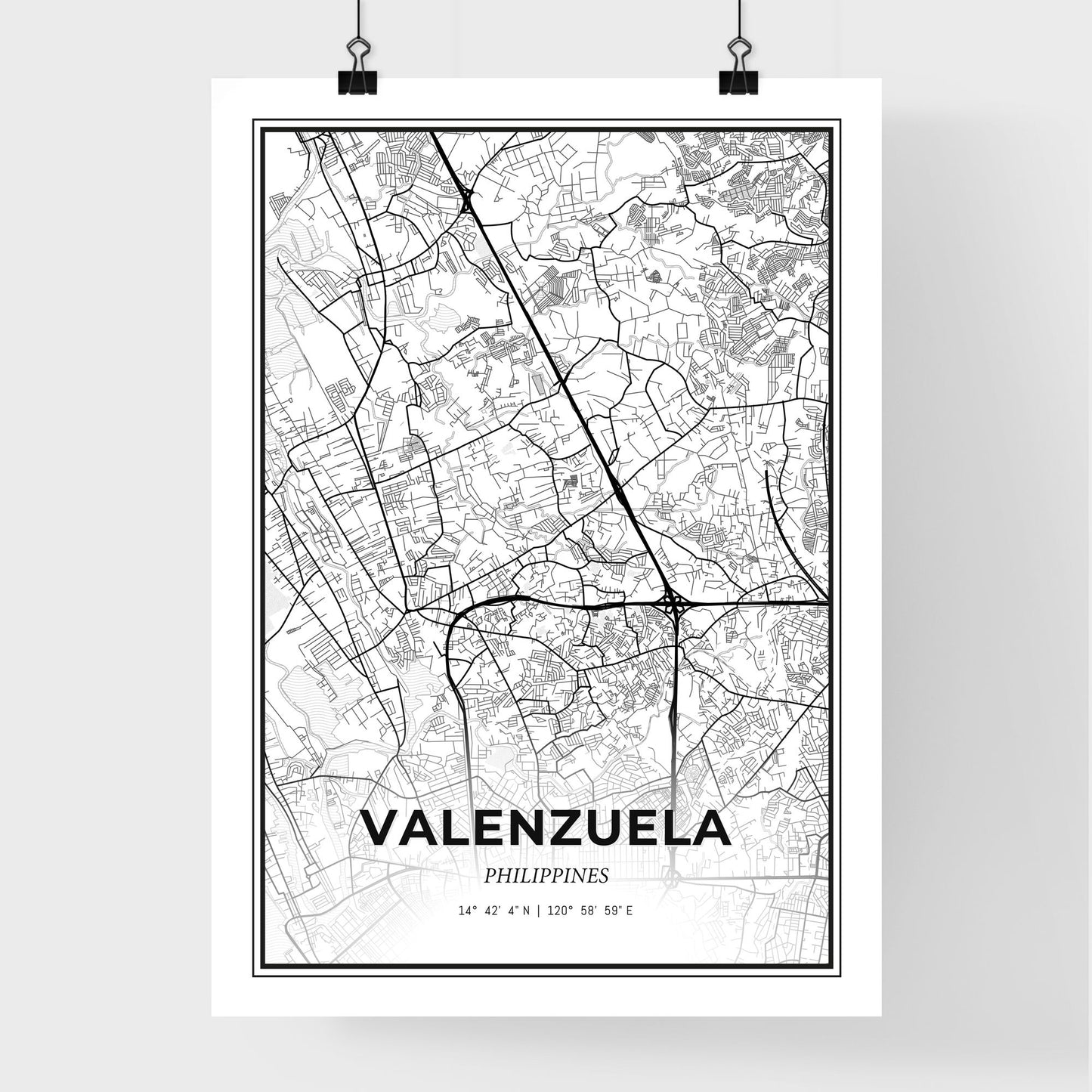 Valenzuela Philippines - Premium City Map Poster