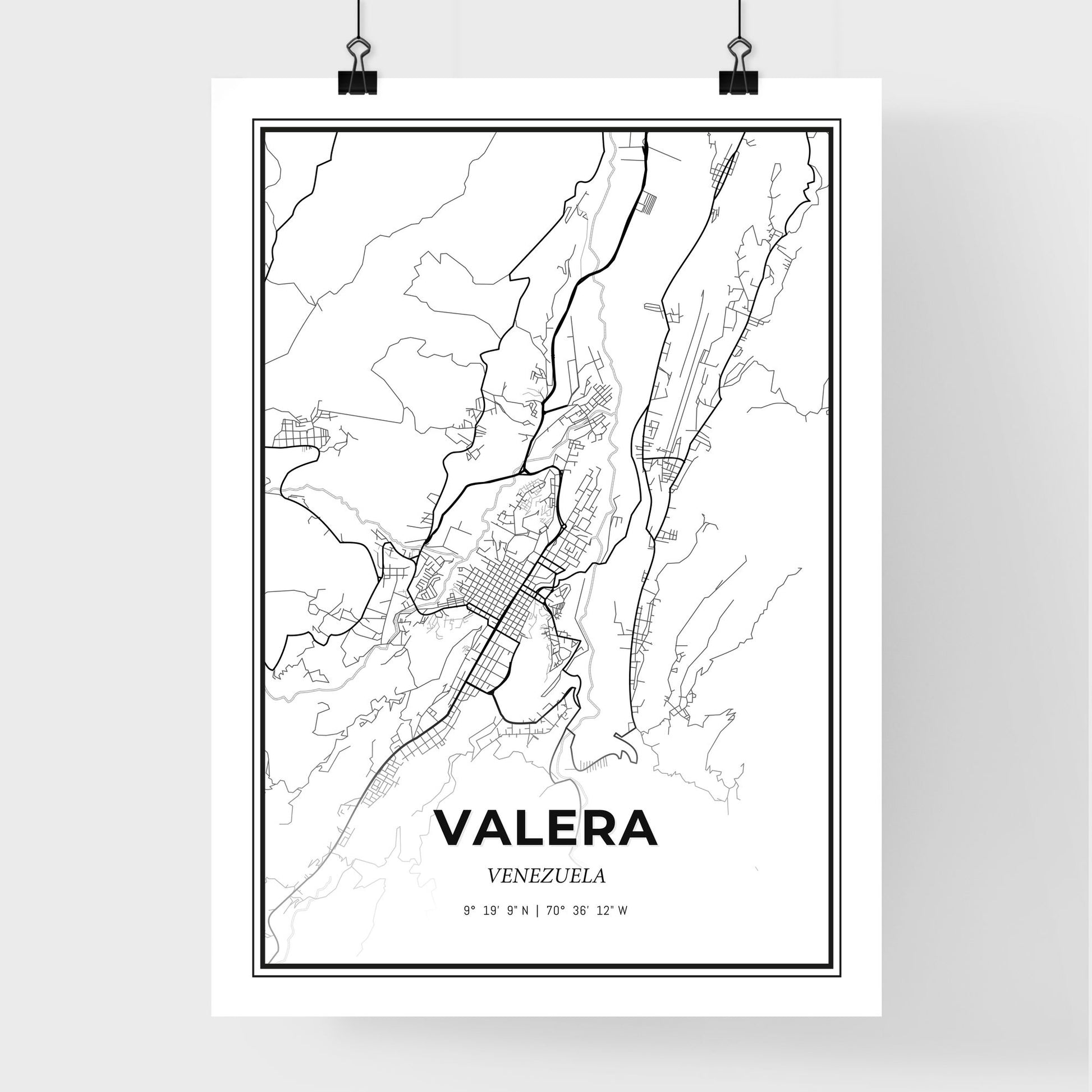 Valera Venezuela - Premium City Map Poster