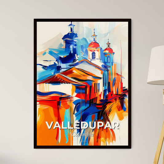 Vibrant Valledupar, Colombia - A Painting Of A Building