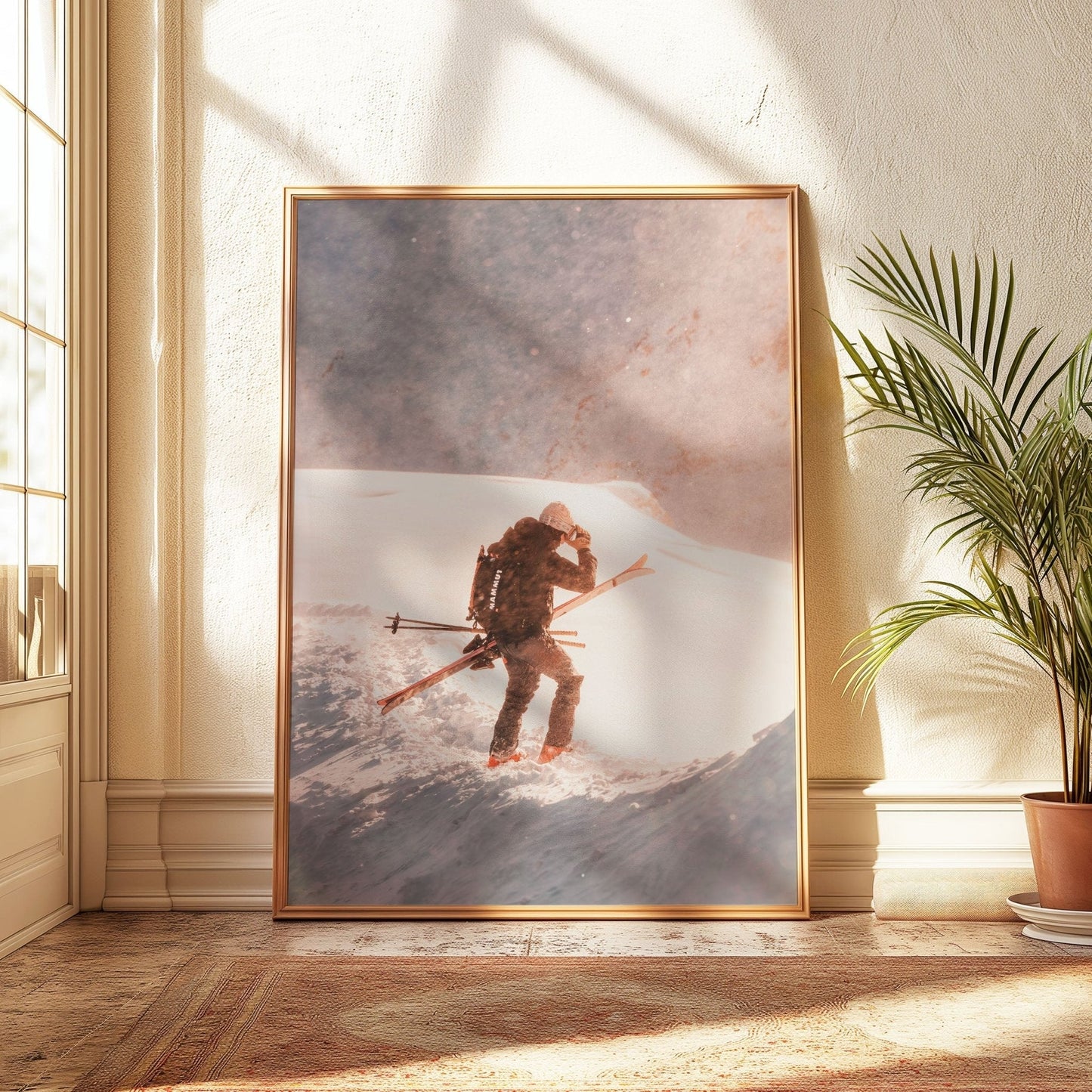 Vallée Blanche Skiing Prints Set of 3 - French Alps Mountain Wall Art