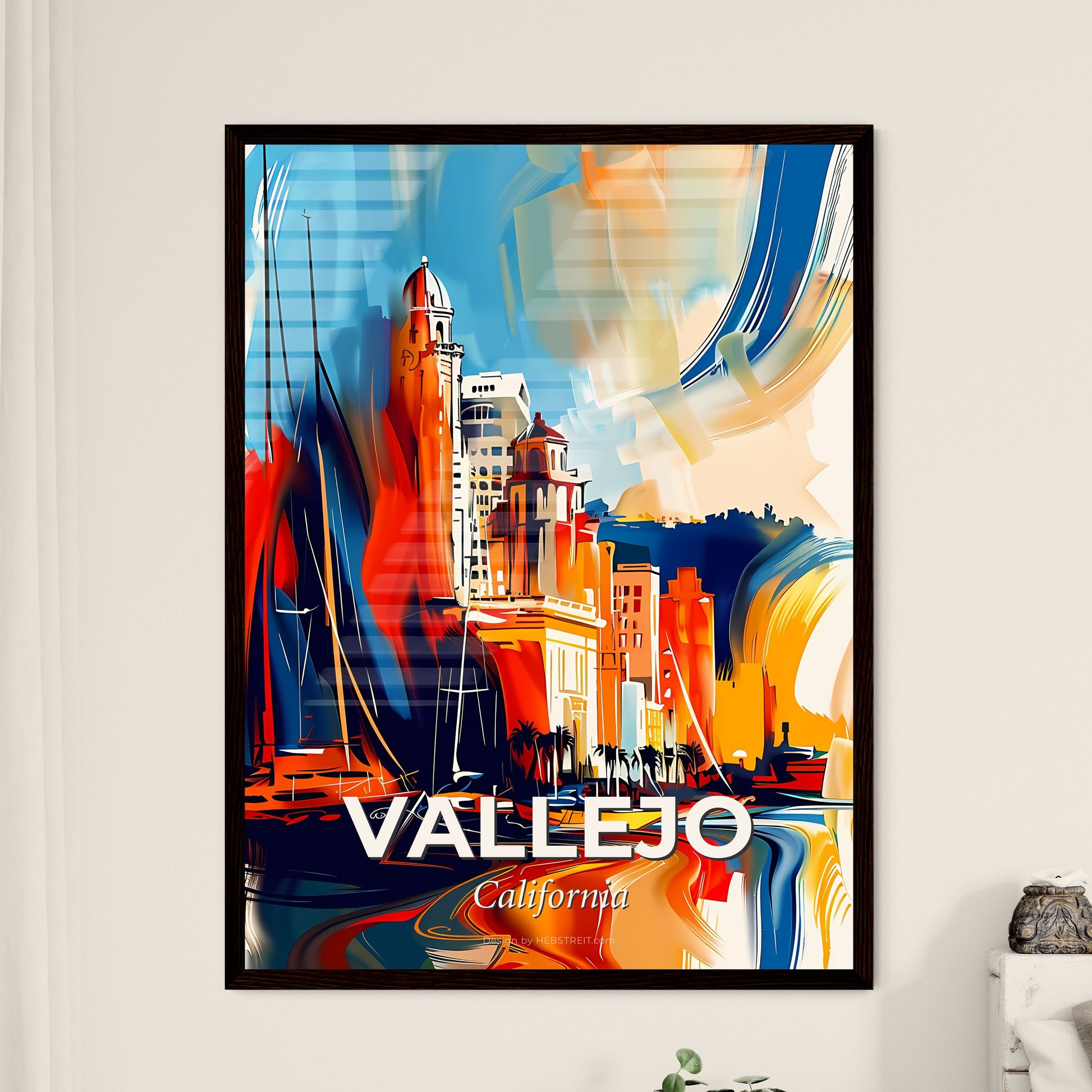 Vibrant Vallejo, California - A Painting Of A City