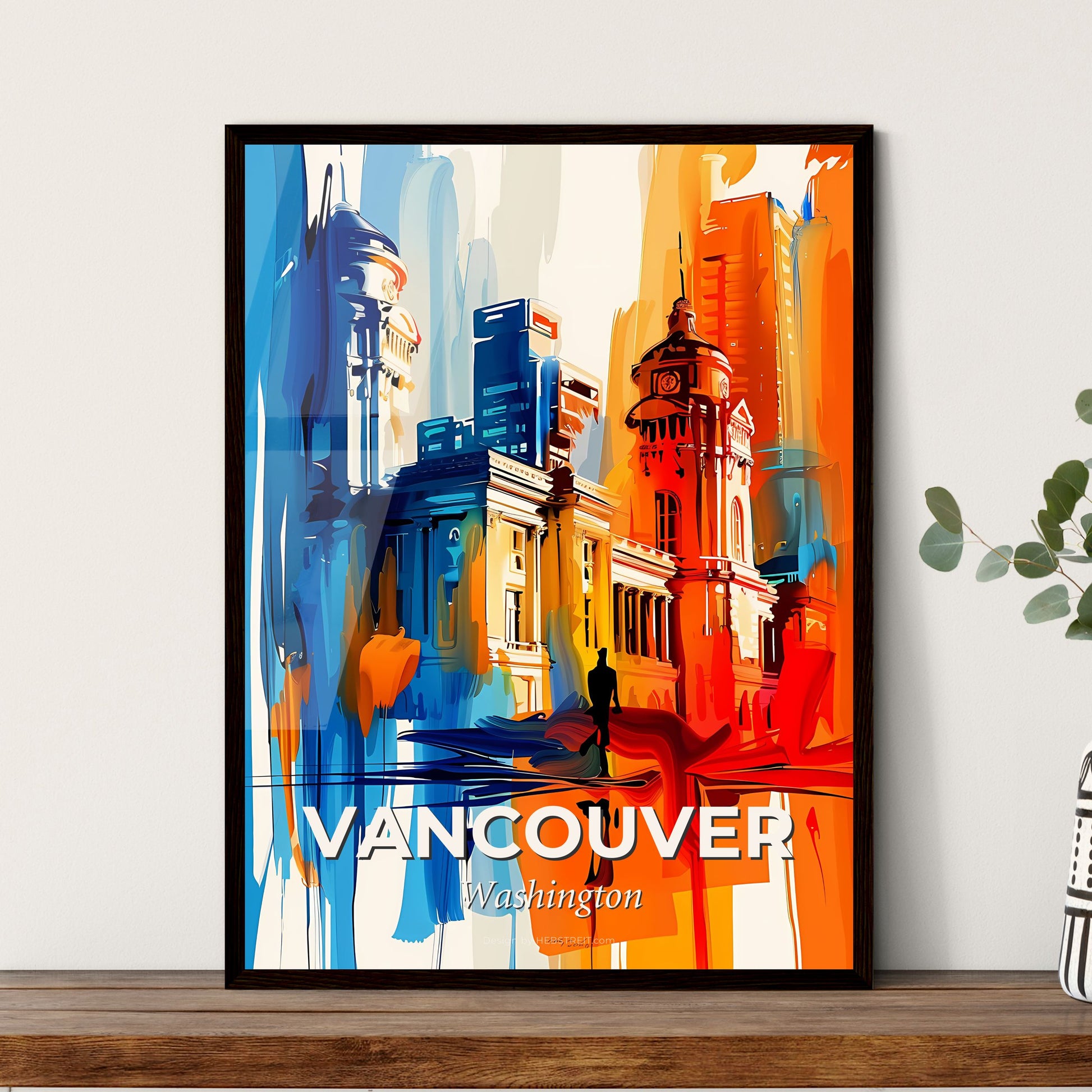 Vibrant Vancouver, Washington - A Colorful Painting Of A Building