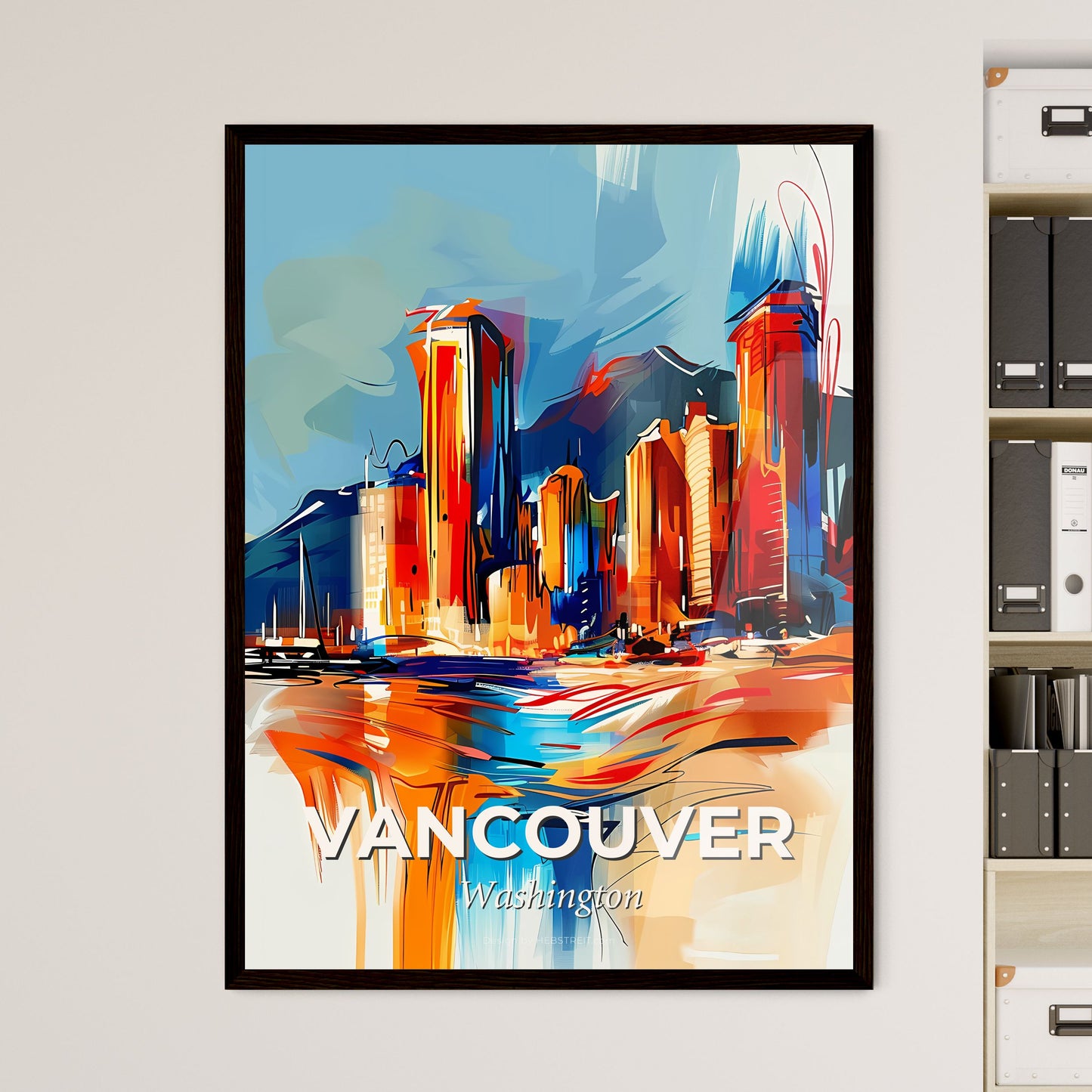 Vibrant Vancouver, Washington - A Painting Of A City