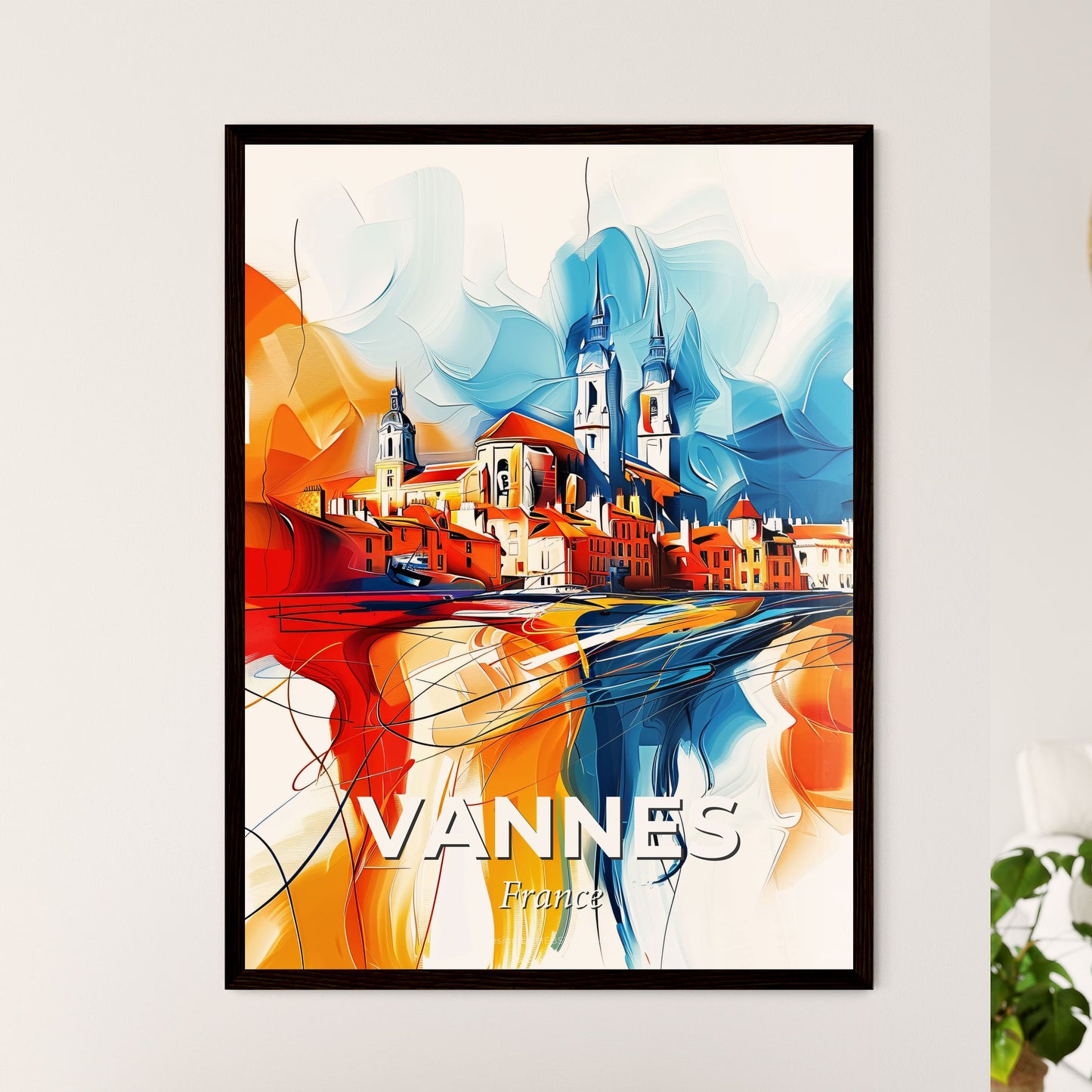 Vibrant Vannes, France - A Painting Of A City