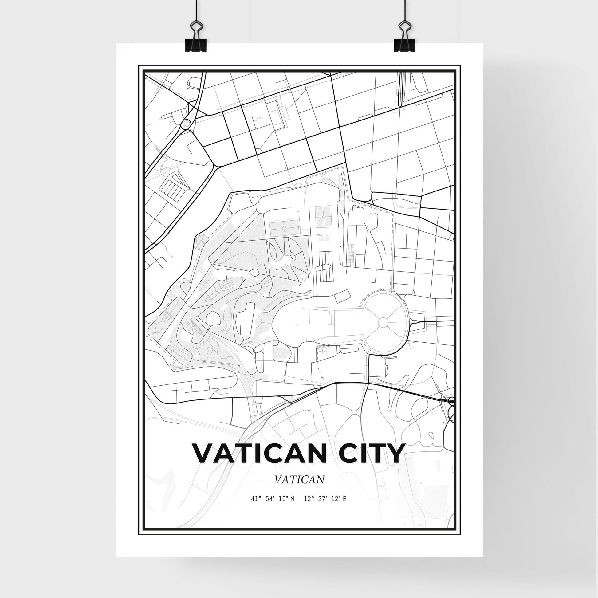 Vatican City Vatican - Premium City Map Poster