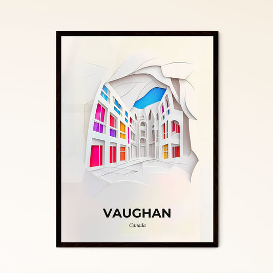 Vivid Vaughan, Canada - a paper cut of a building with a sky in the background