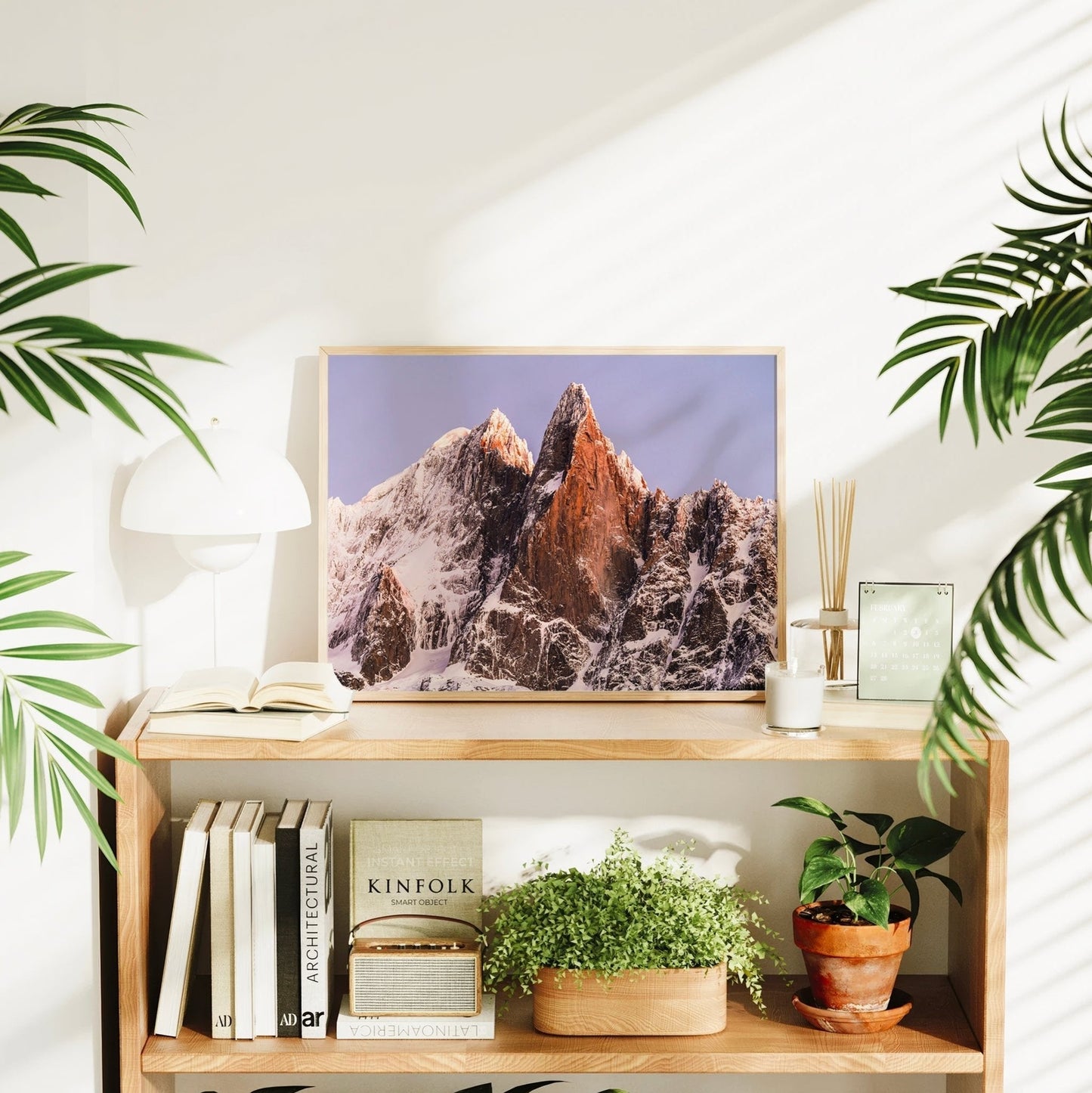 Les Drus Chamonix Wall Art Print | Stunning French Alps Sunset