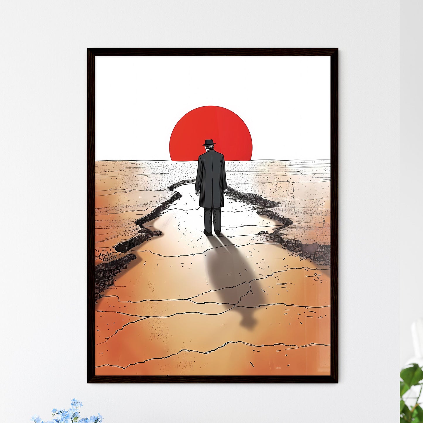 Vibrant Minimalist Abstract Art - Framed Art Print