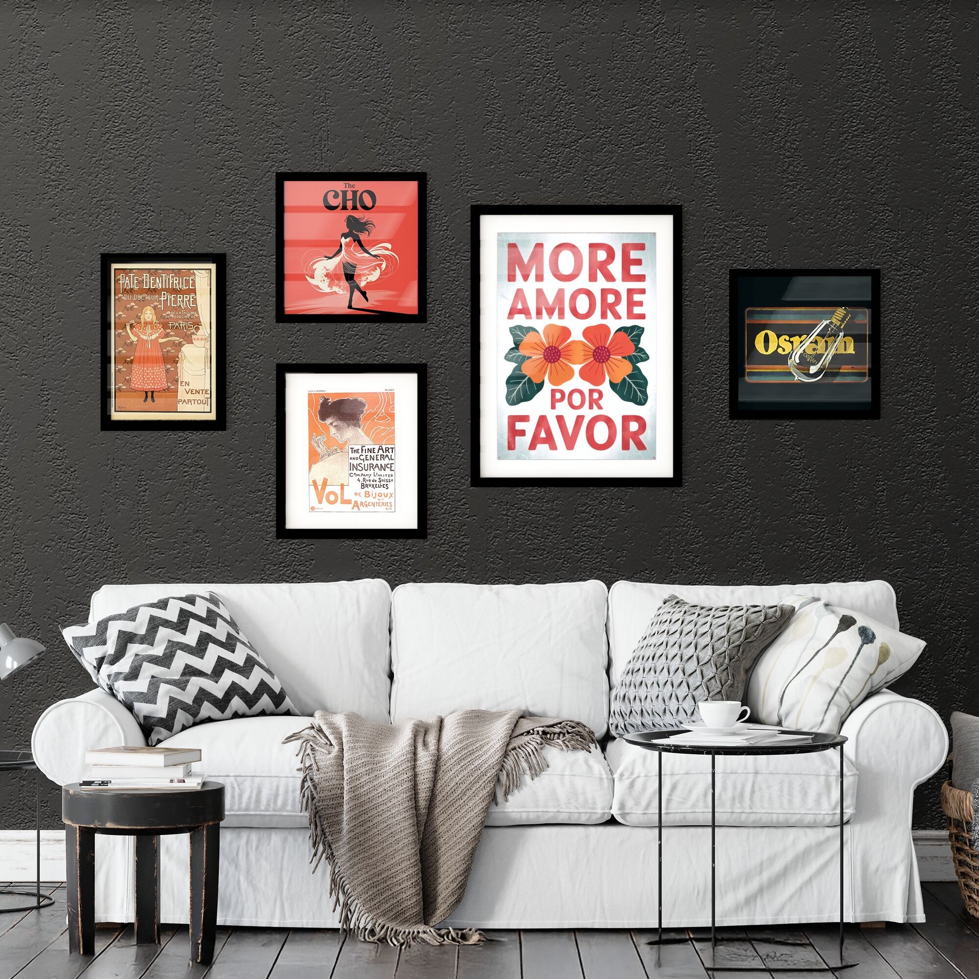 Vibrant Floral Design with Text: More Love, Please - A Celebration of Positivity and Affection. Collection