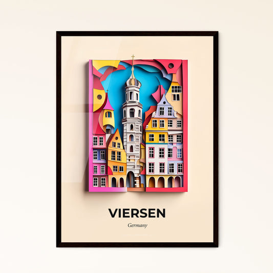 Vivid Viersen, Germany - a building with a clock tower