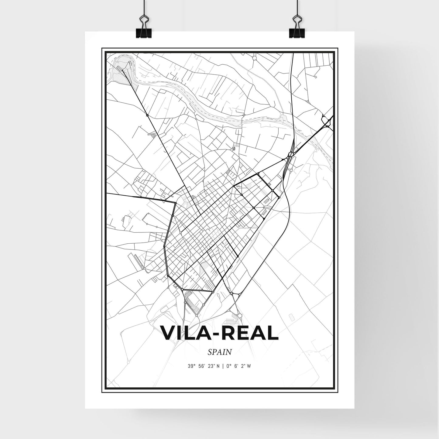 Vila-real Spain - Premium City Map Poster