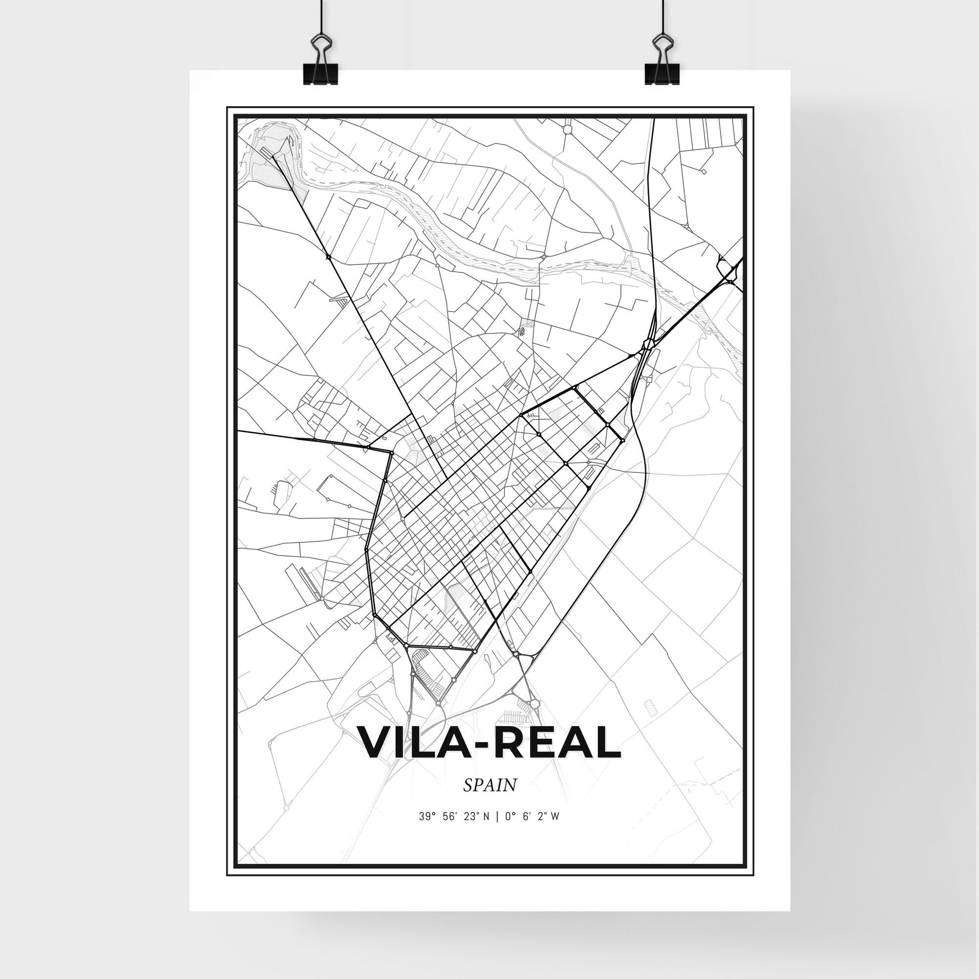 Vila-real Spain - Premium City Map Poster