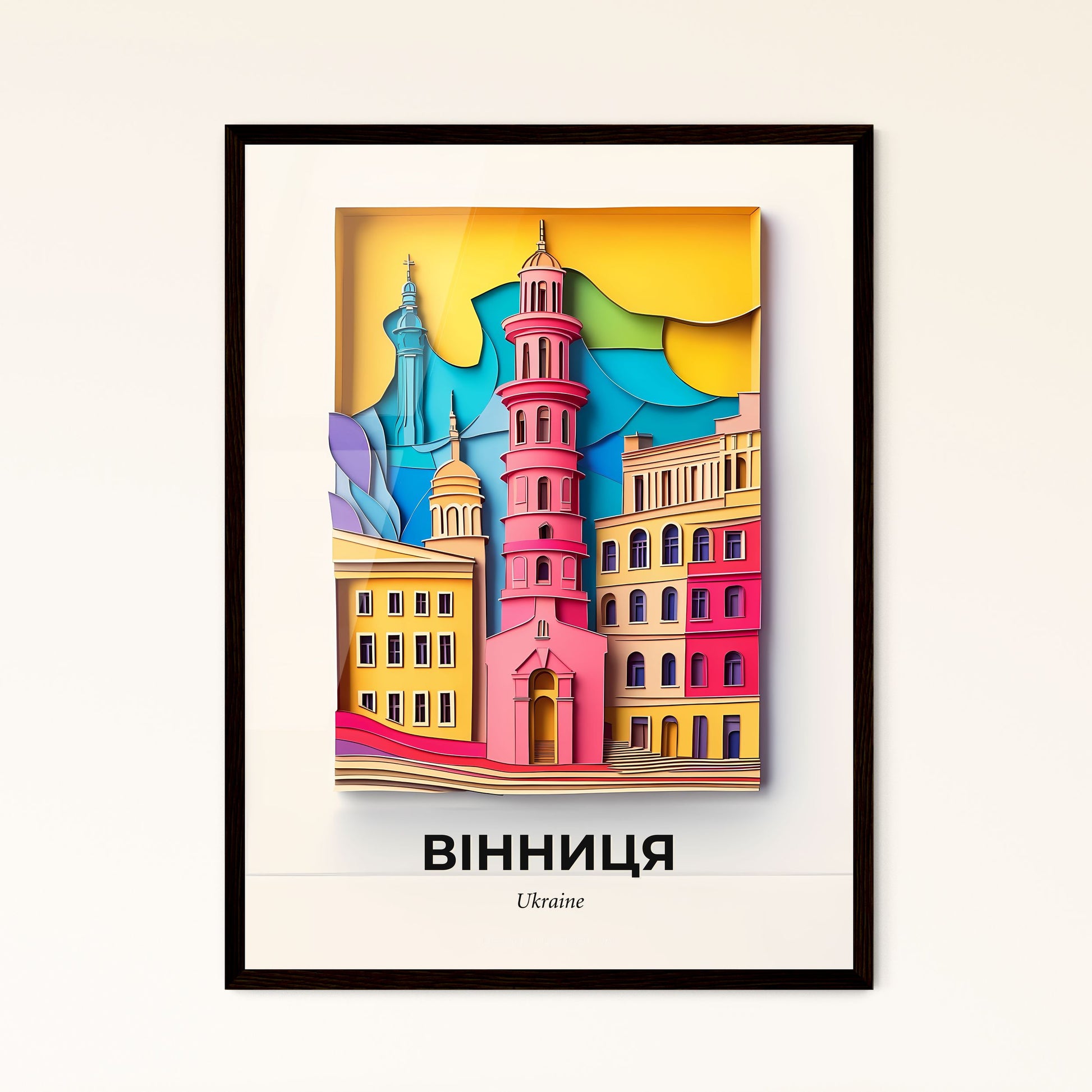 Vivid Vinnytsia, Ukraine - a colorful city with a clock tower