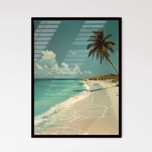 Vintage Kodachrome photograph of a deserted  - Framed Art Print