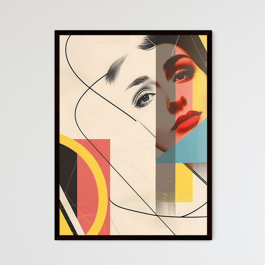 Fluid and Geometric - Framed Art Print