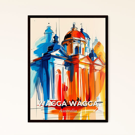 Vibrant Wagga Wagga, Australia - A Painting Of A Building