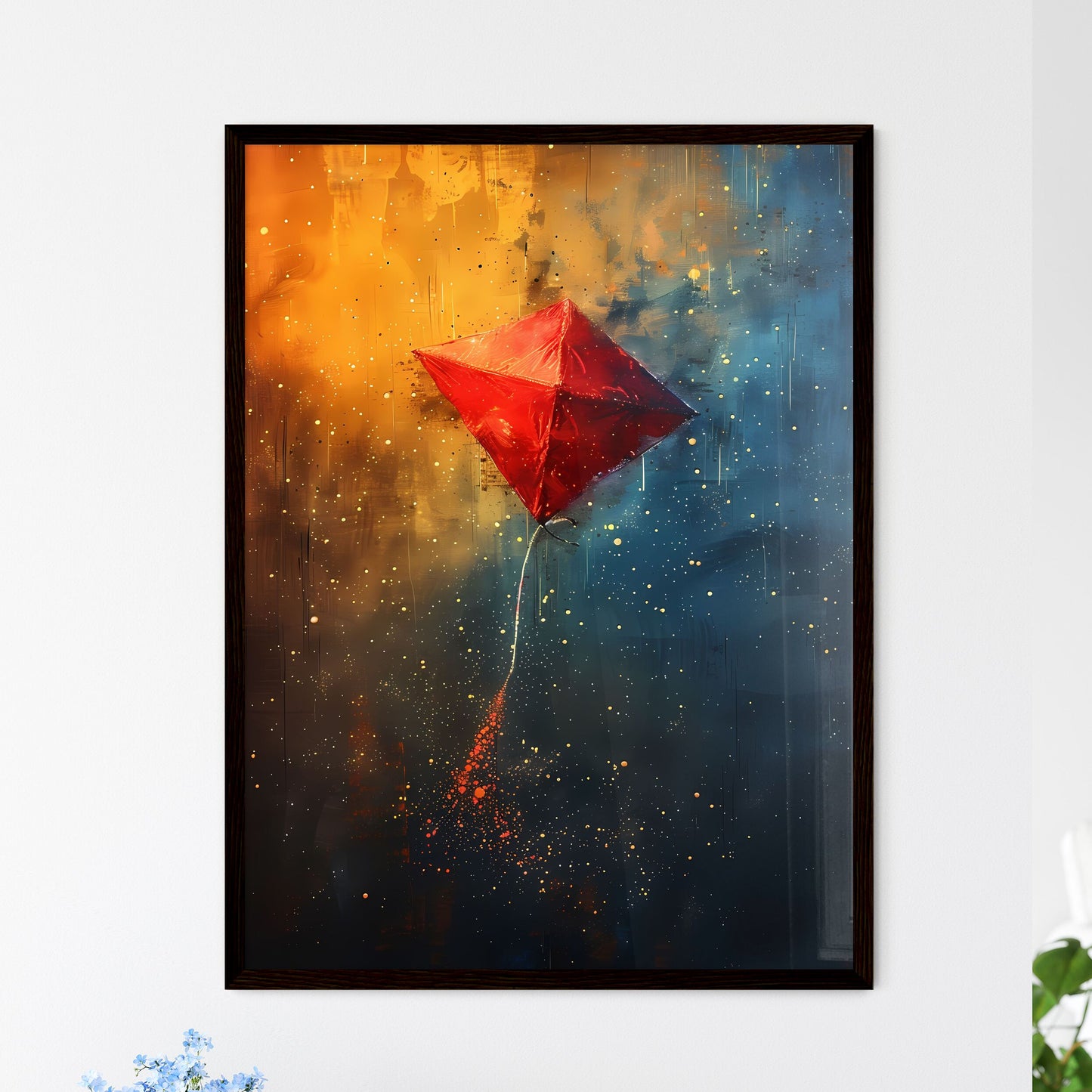 Vibrant Watercolor Painting - Framed Art Print