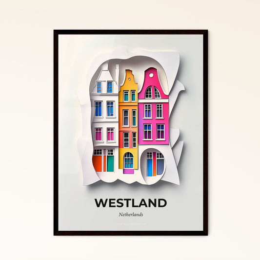 Vivid Westland, Netherlands - a cut out of paper with a building in the middle