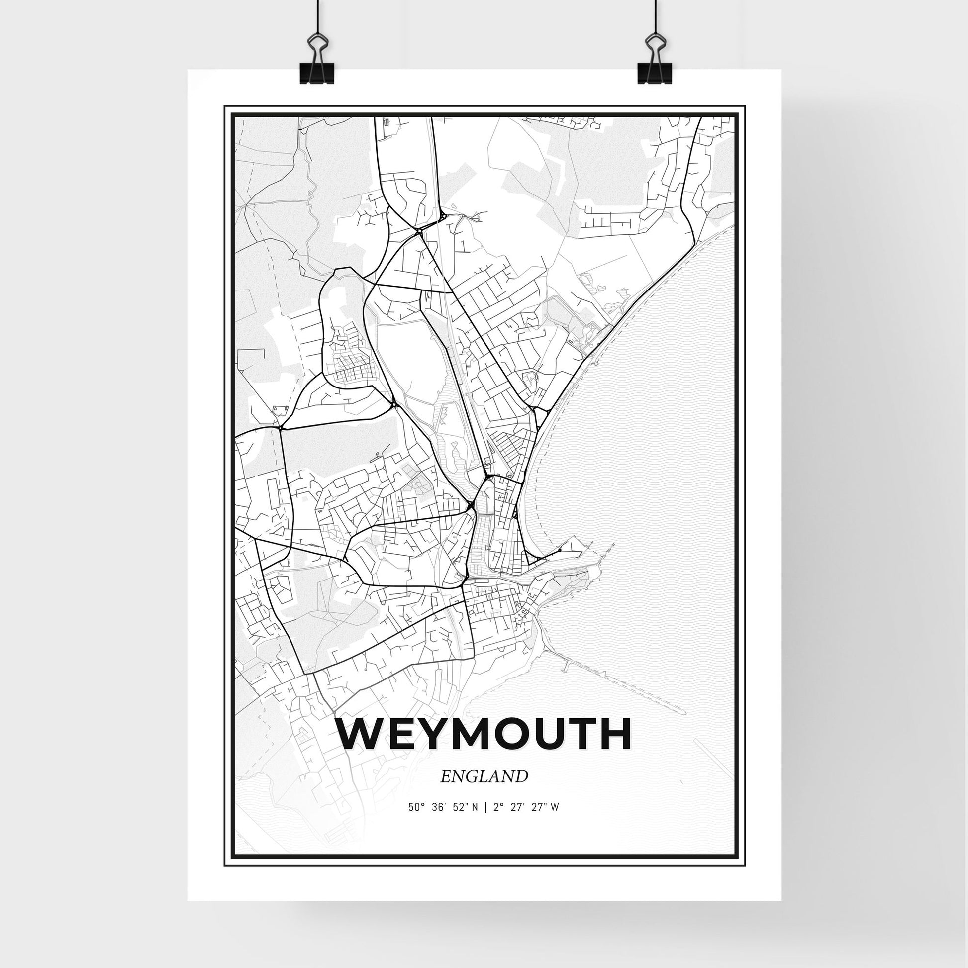 Weymouth England - Premium City Map Poster