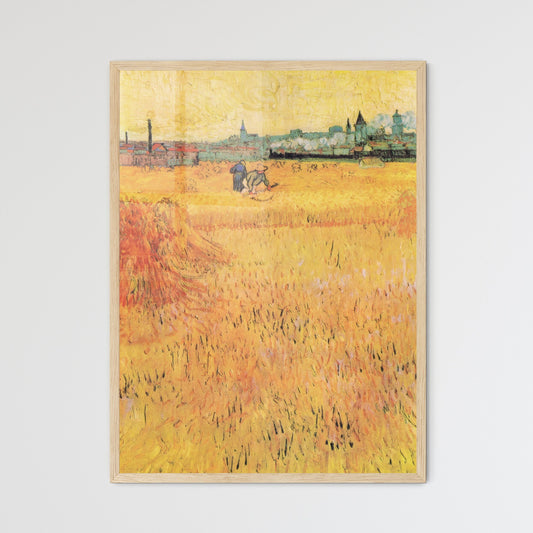 Wheat Field with View of Arles – Vincent van Gogh Art Print