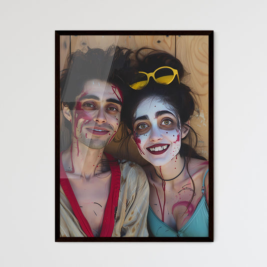 You are creating trigger phrases together to make it easier to access the fun personalities ;) #SchizoLove - a man and woman with paint on their faces
