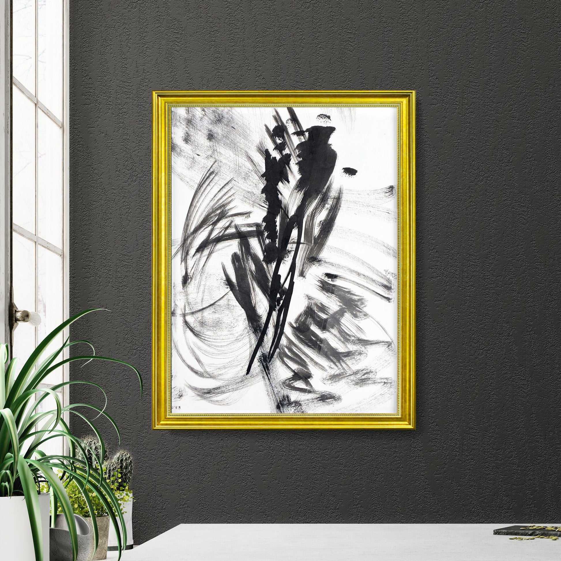 Whispers of Chaos: A Dance in Monochrome Movement