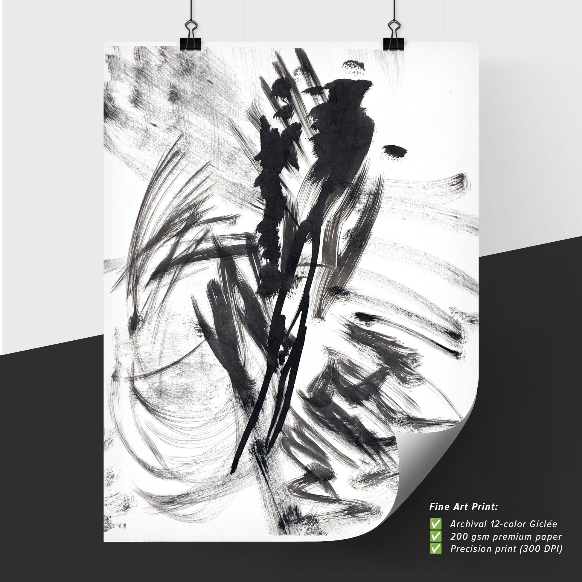 Whispers of Chaos: A Dance in Monochrome Movement