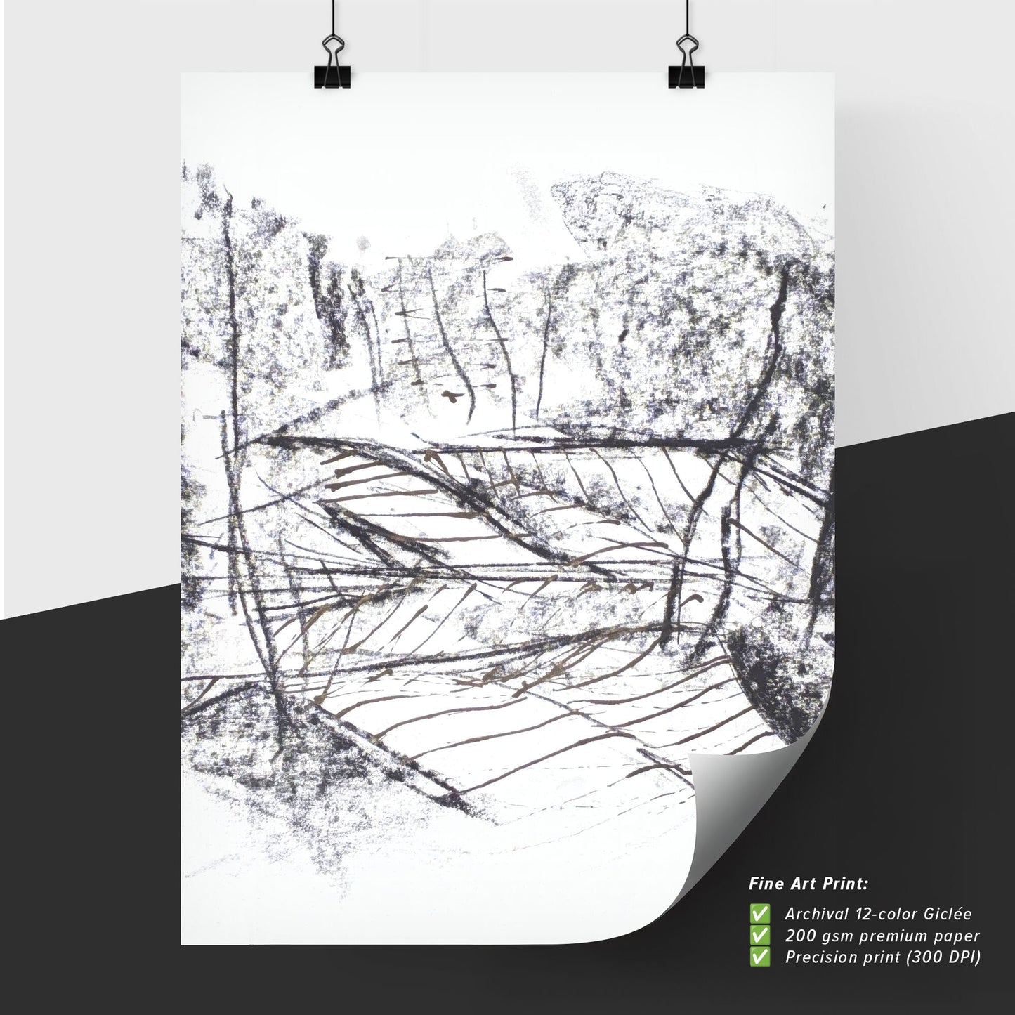 Whispers of Nature: A Symphonic Exploration of Lines and Shadows