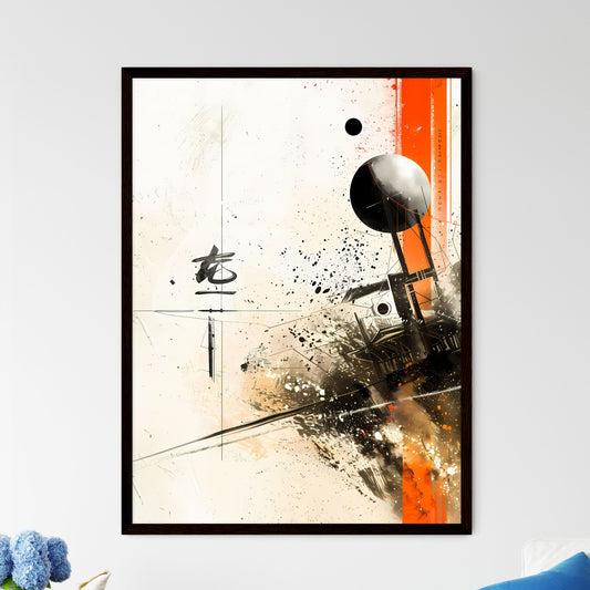 Abstract Art Painting with Vibrant Colors - Framed Art Print