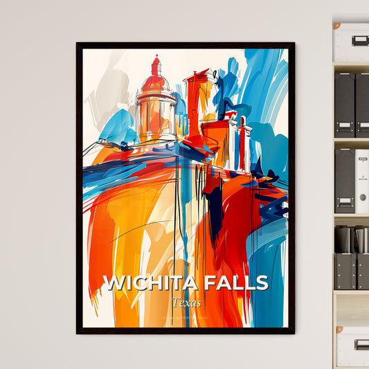 Vibrant Wichita Falls, Texas - A Colorful Painting Of A Building