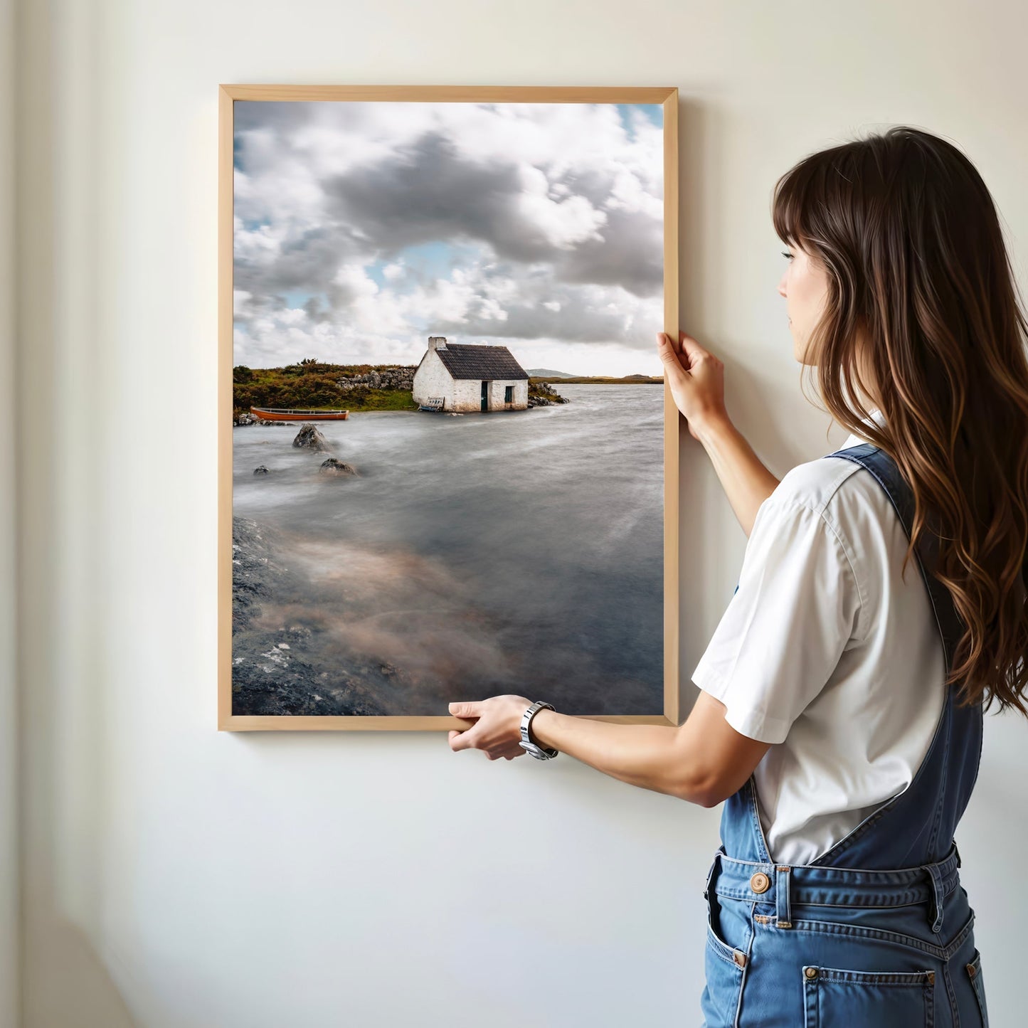 Fisherman's Bothy – Irish Coastal Cottage Wall Art Print