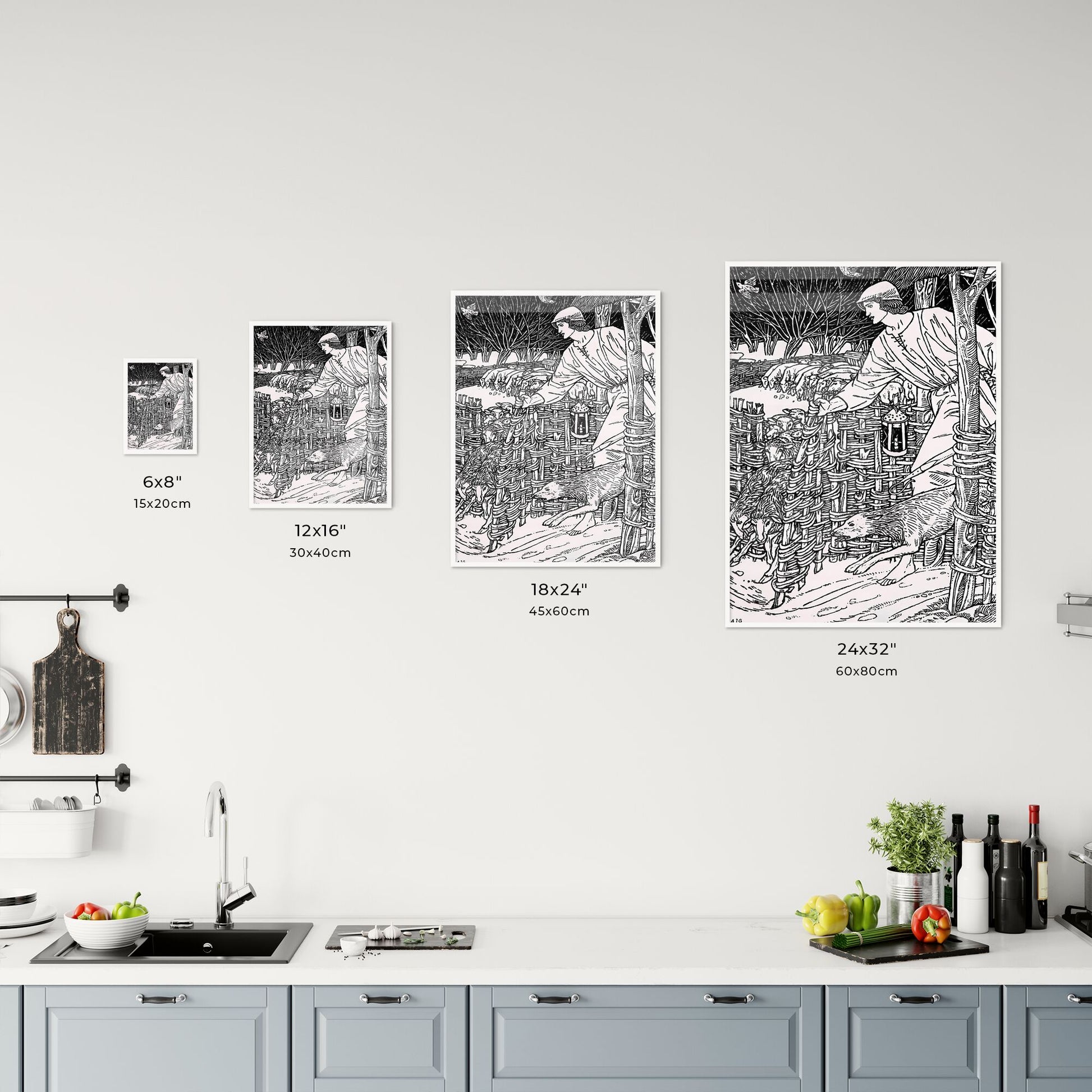 William Morris – The Shepheardes Calender Size Chart