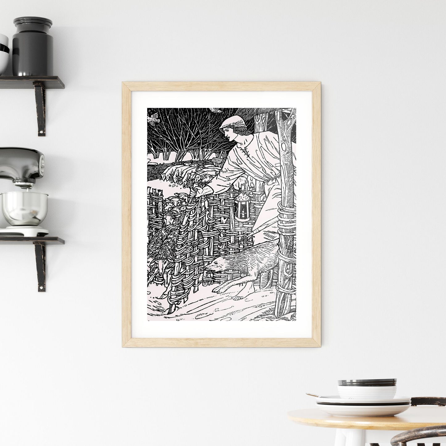 Framed Print of William Morris – The Shepheardes Calender