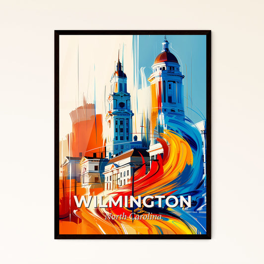 Vibrant Wilmington, North Carolina - A Colorful Painting Of A City