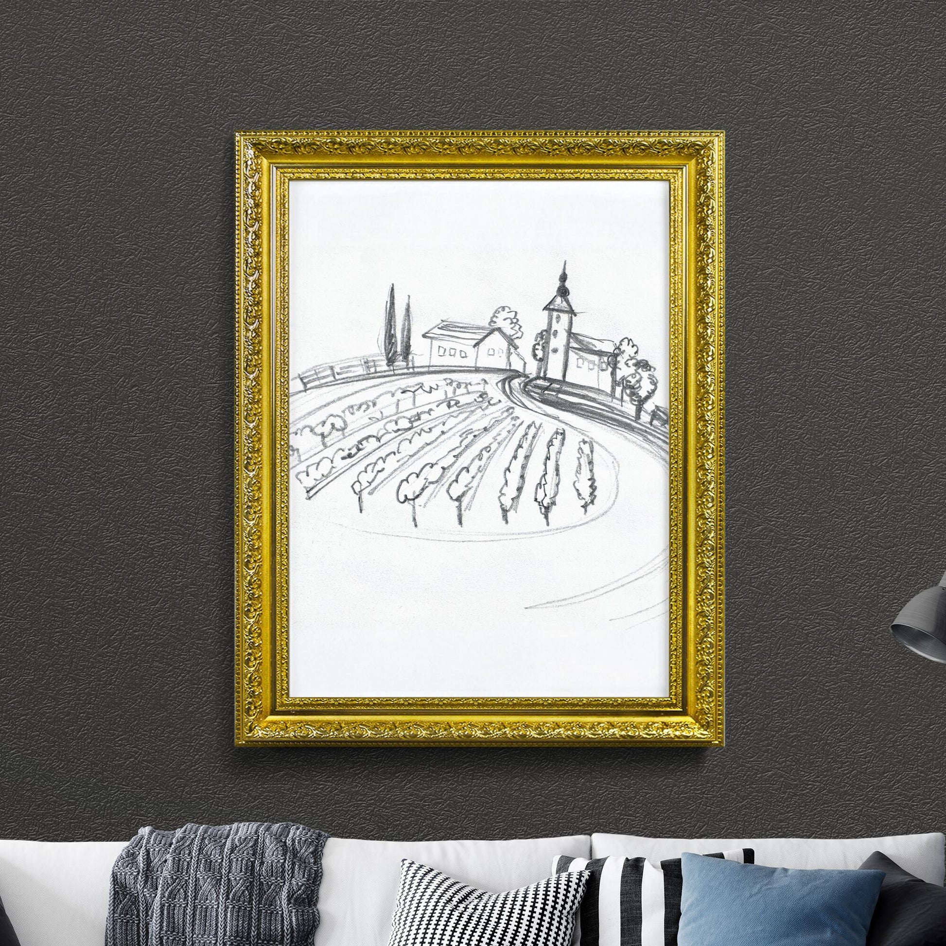 Winding Paths Through Vines: Echoes of Rural Serenity